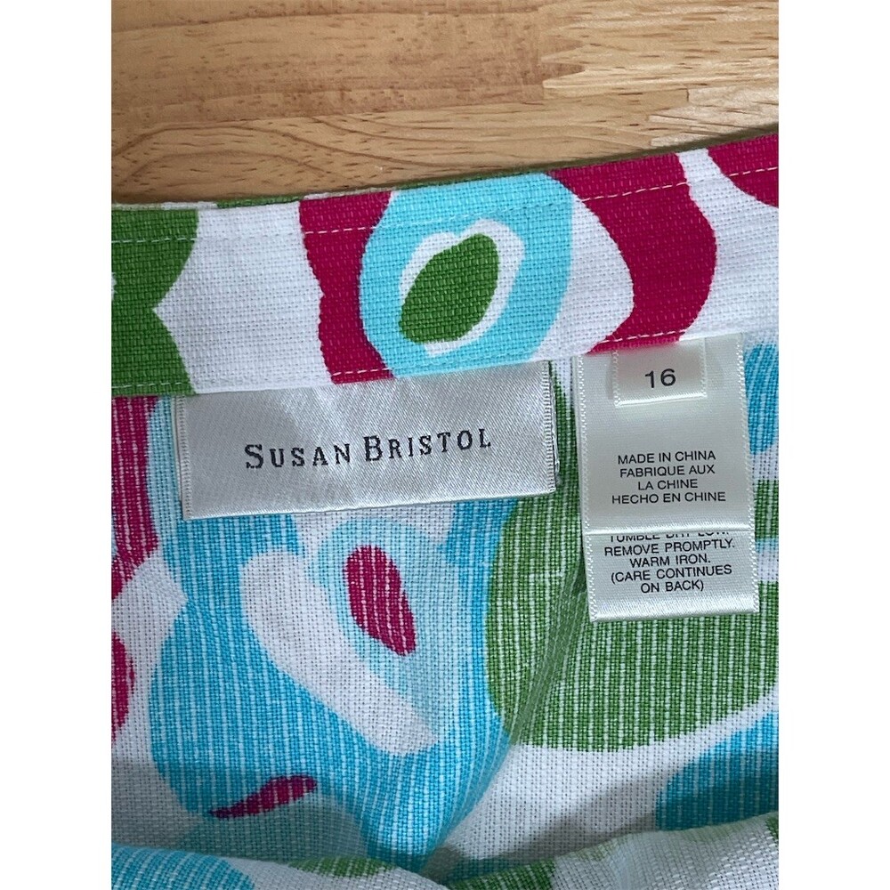 Susan Bristol Skirt Womens Size 16 Multicolor Floral Straight Pencil sku608 - Picture 5 of 8
